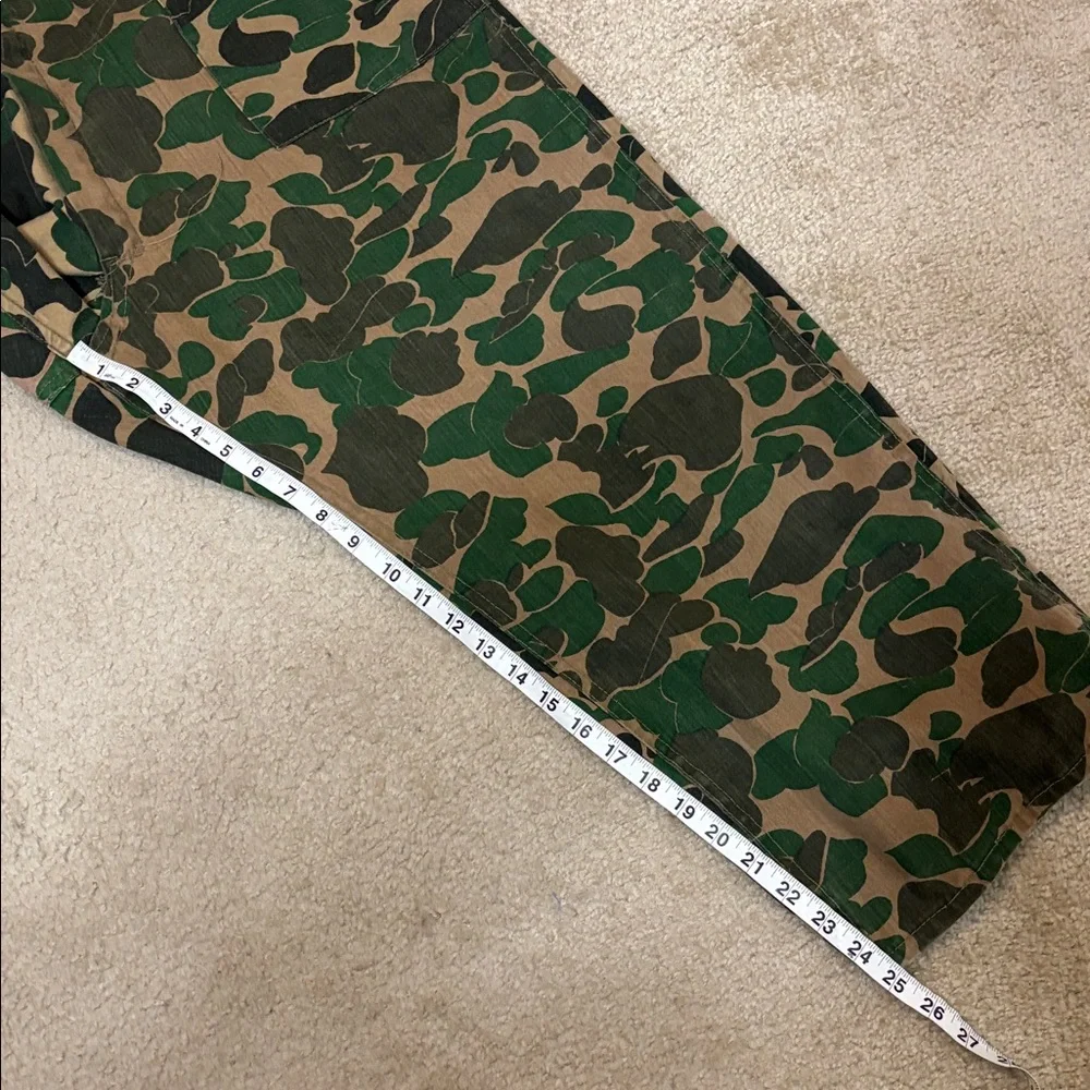 Vintage Bullseye Bill Duck Camo Water Repellent Coveralls XL